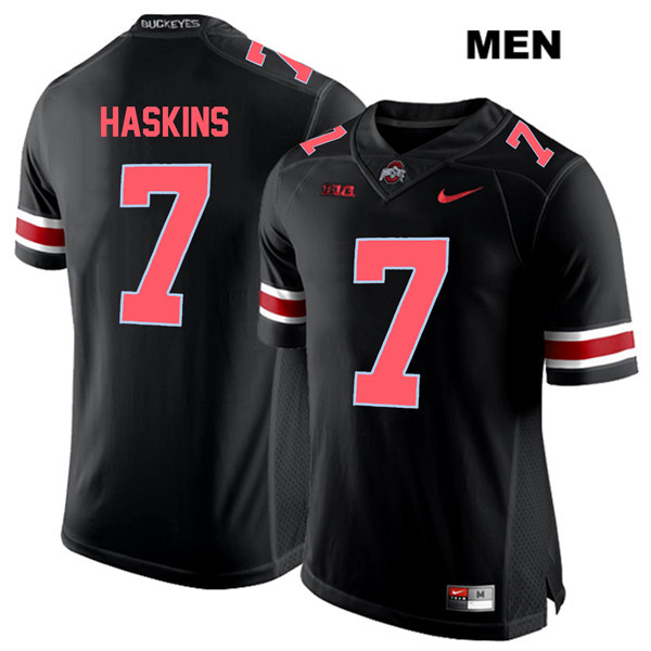 Ohio State Buckeyes Men's Dwayne Haskins #7 Red Number Black Authentic Nike College NCAA Stitched Football Jersey AR19X88UG